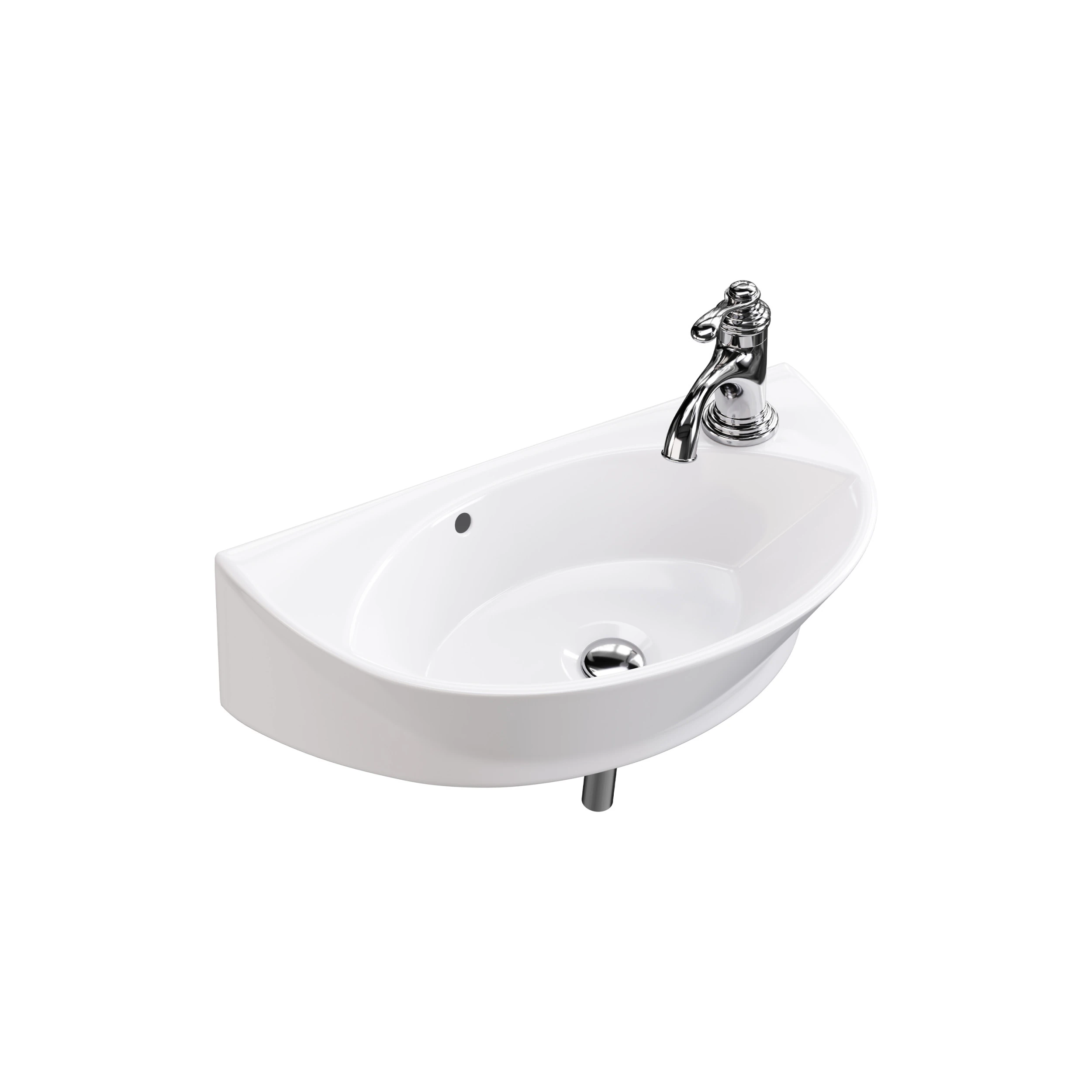 Small Wall Mount Sink for Bathroom 3D Model .c4d .max .obj .3ds .fbx .stl .blend 