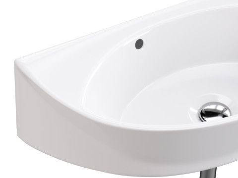 Small Wall Mount Sink for Bathroom 3D Model