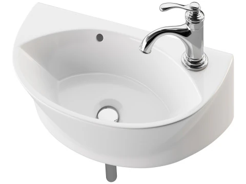 Small Wall Mount Sink for Bathroom 3D Model