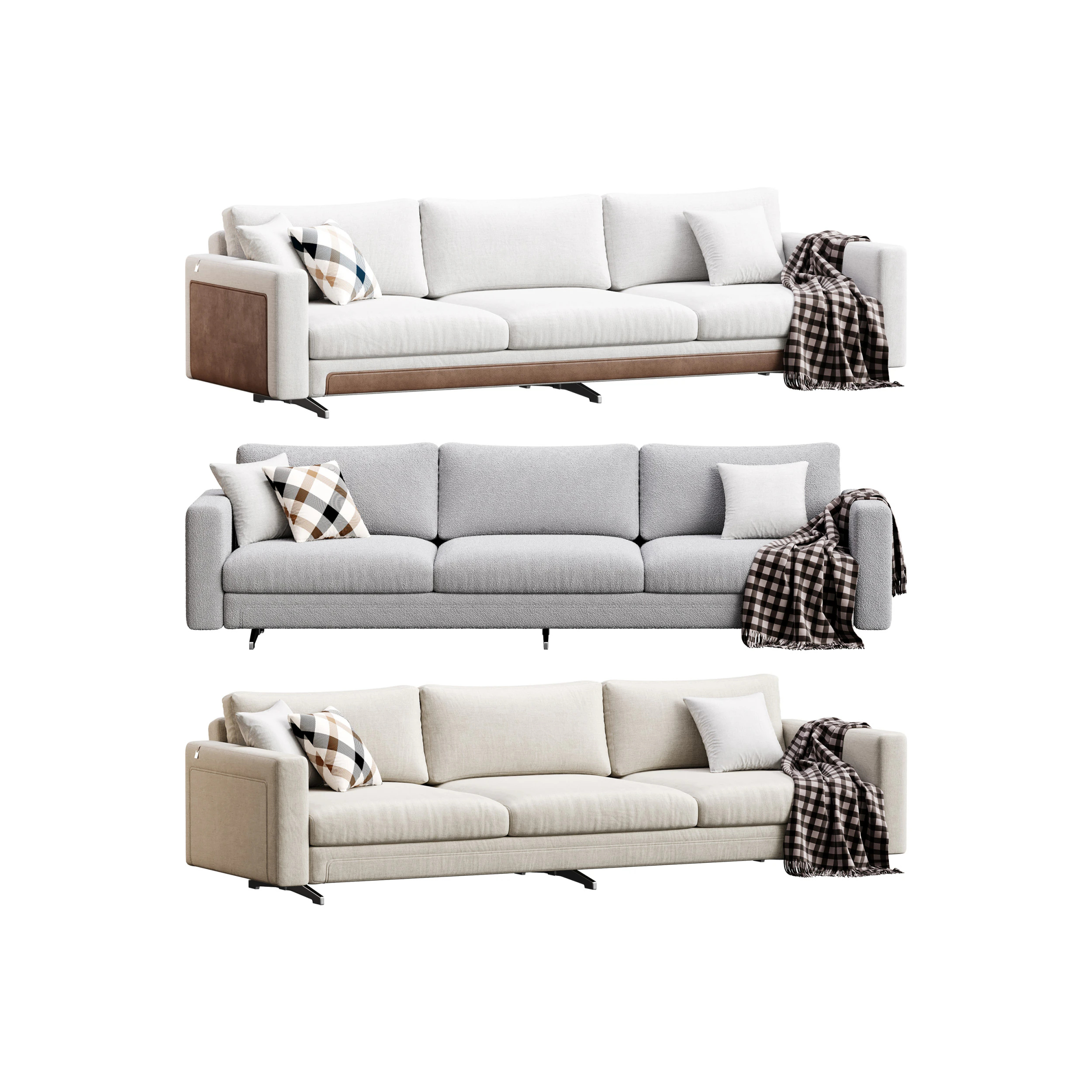 Sofa A101 by Delavega 3D Model .c4d .max .obj .3ds .fbx .stl .blend 