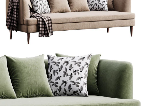 Sofa A105 by Delavega 3D Model
