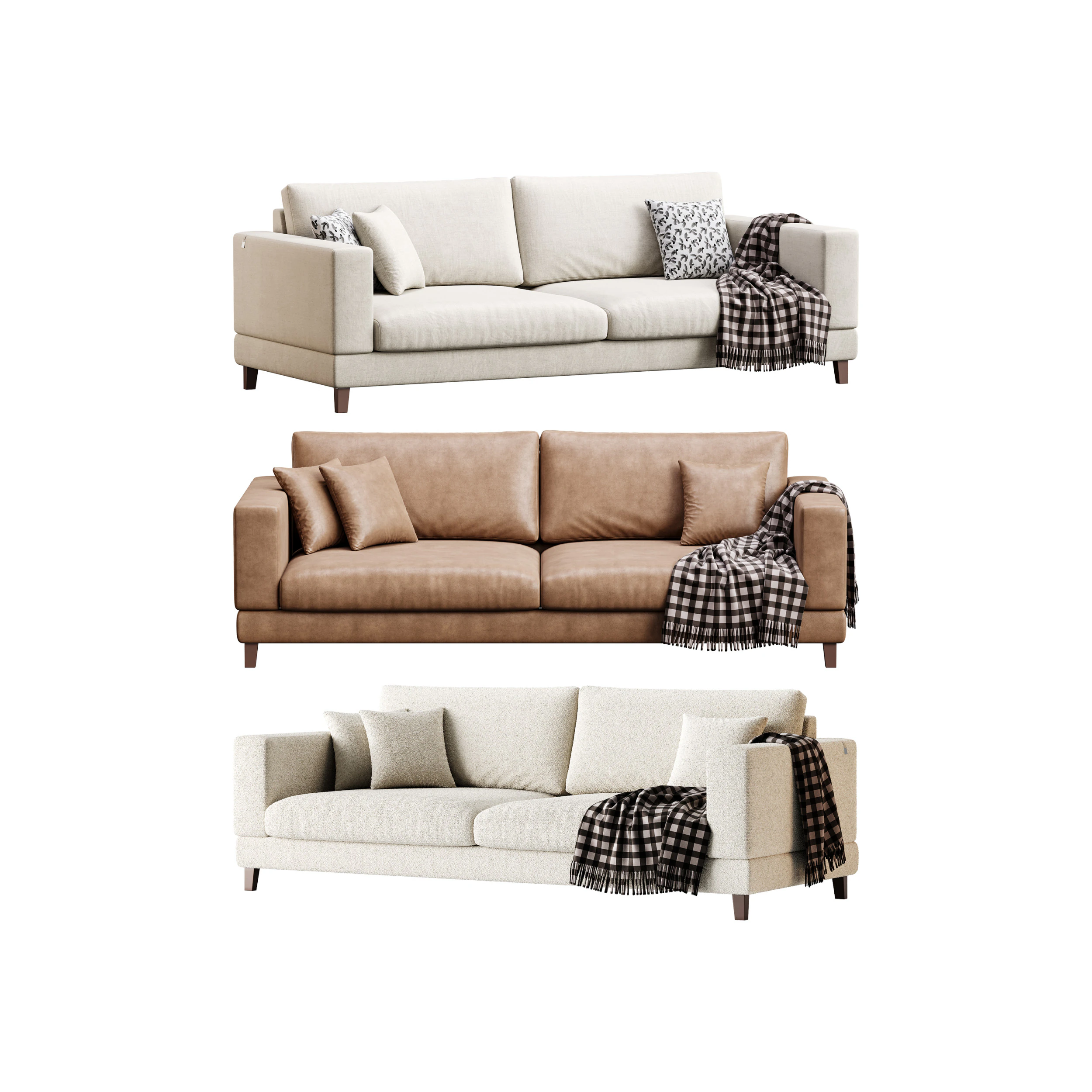 Sofa A111 by Delavega 3D Model .c4d .max .obj .3ds .fbx .stl .blend 