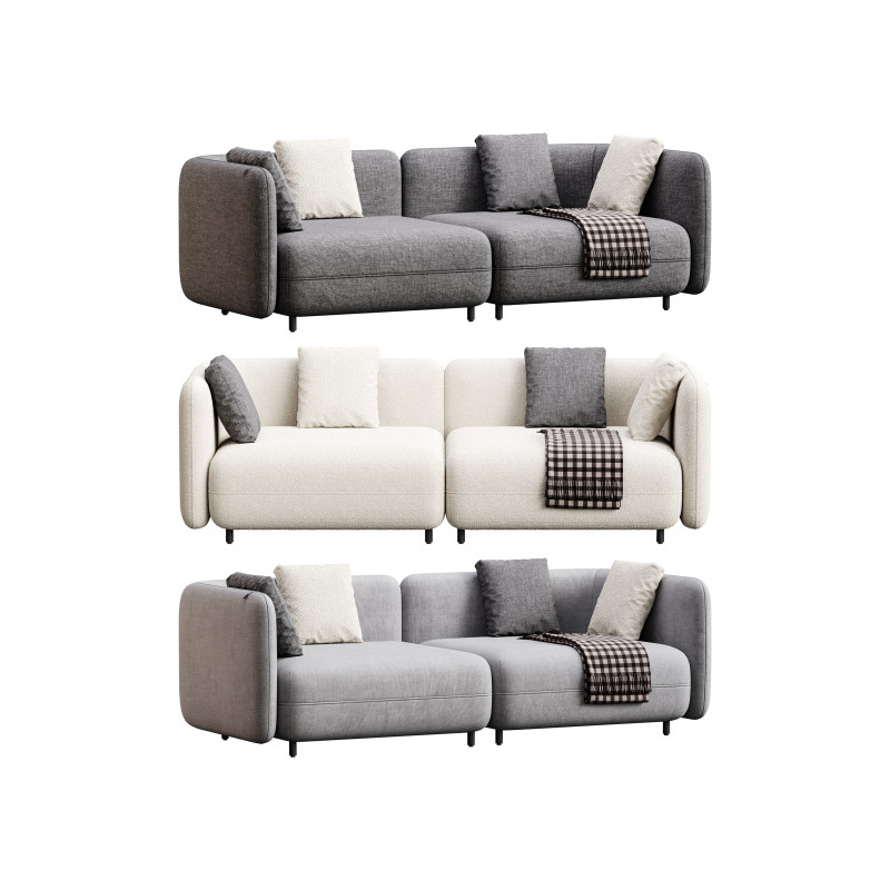 Sofa A123 by Delavega 3D Model .c4d .max .obj .3ds .fbx .stl .blend 