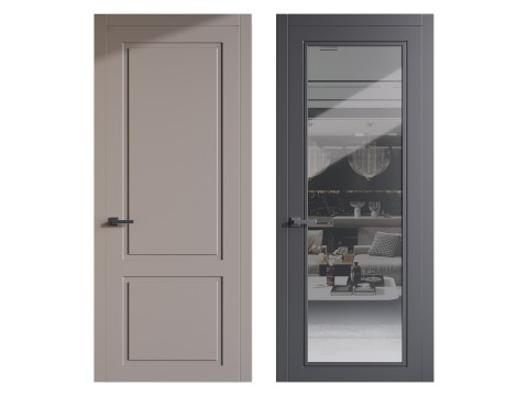 Modern entrance door 90 Modelo 3D