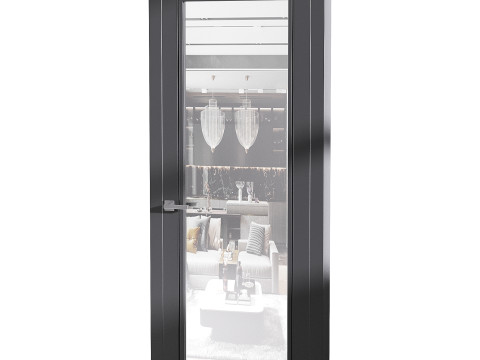 Modern entrance door 90 3D 模型