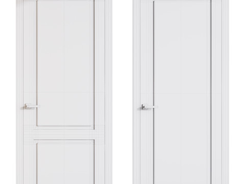 Modern entrance door 90 3D 模型