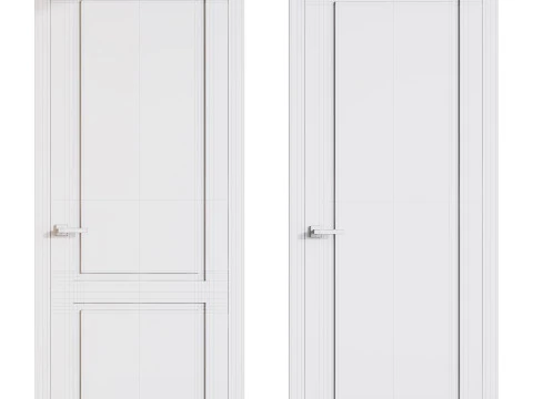 Modern entrance door 90 3D Model