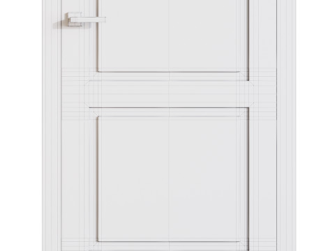 Modern entrance door 90 3D 模型