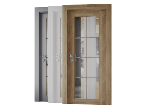 Modern Interior Door 4 Modelo 3D