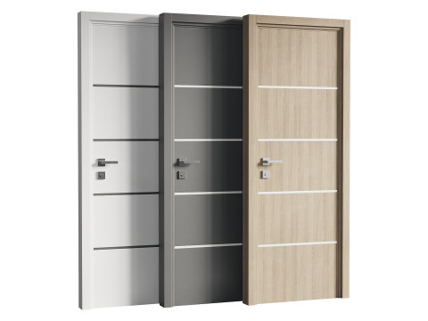 MODERN INTERIOR DOOR 12 Modelo 3D