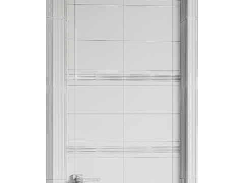 MODERN INTERIOR DOOR 12 Modelo 3D