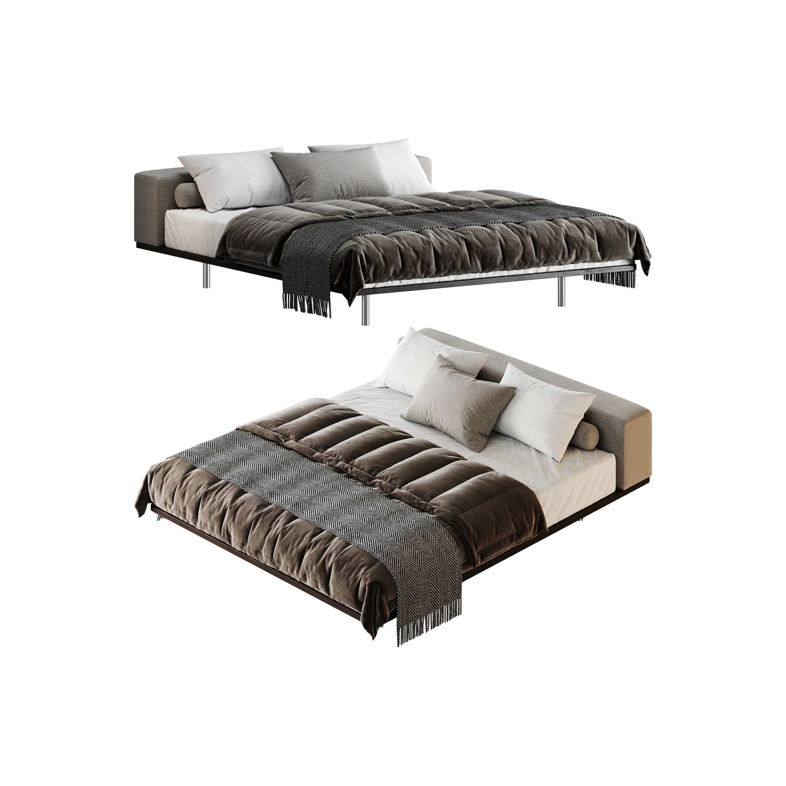 STRICT bed 3D Model .c4d .max .obj .3ds .fbx .stl .blend 