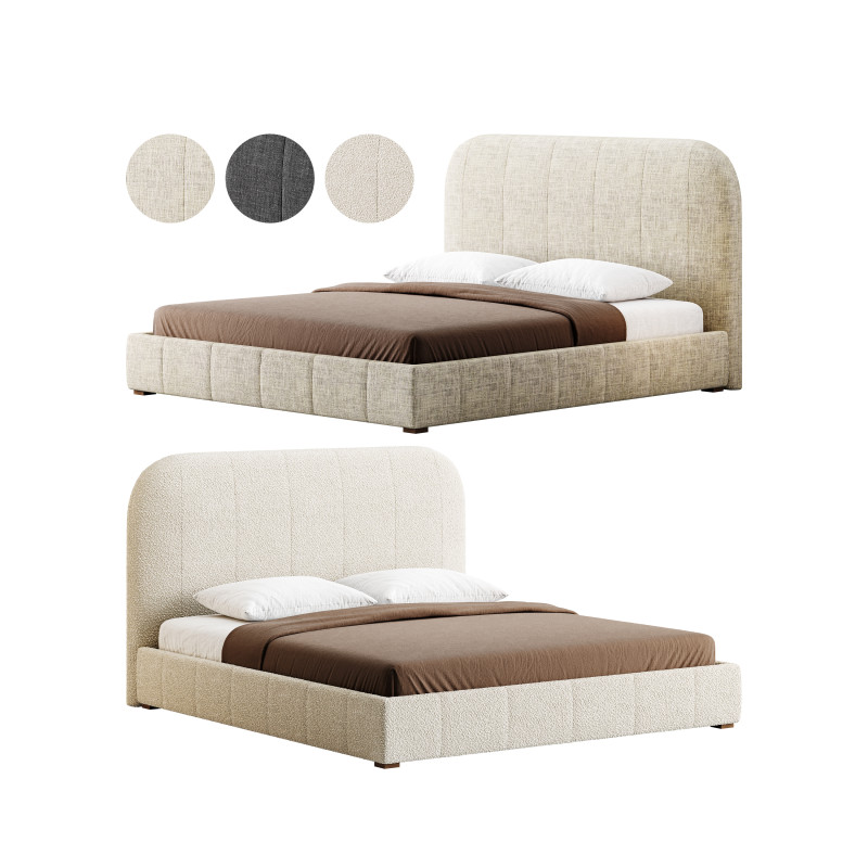 SWAN BED 3D Model .c4d .max .obj .3ds .fbx .stl .blend 