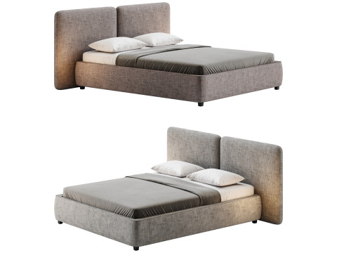 Tadao bed with compartment 3D Model