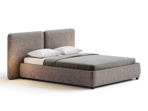 Tadao bed with compartment 3D मॉडल