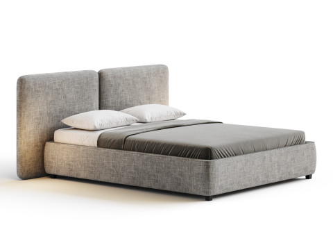 Tadao bed with compartment 3D मॉडल