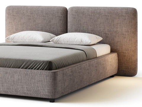 Tadao bed with compartment 3D मॉडल