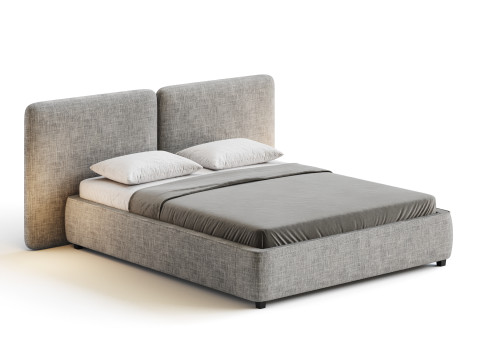 Tadao bed with compartment 3D मॉडल