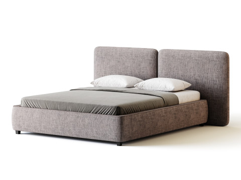 Tadao bed with compartment 3D मॉडल