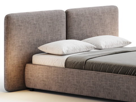 Tadao bed with compartment 3D मॉडल
