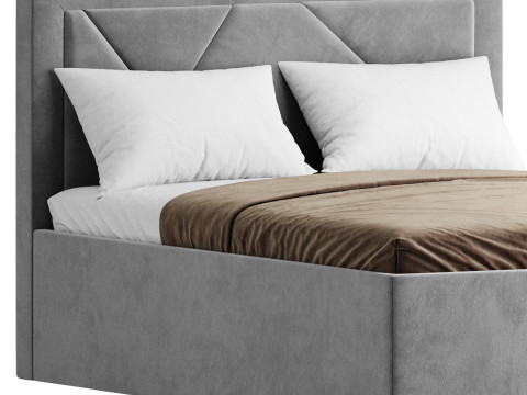 The bed Siesta Alba beige Modelo 3D