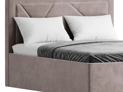 Ł&oacute;żko Siesta Alba beżowe Model 3D