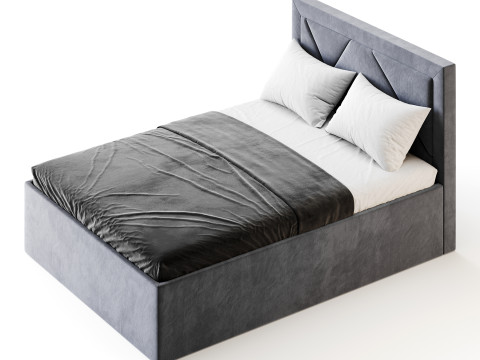 The bed Siesta Alba beige Modelo 3D