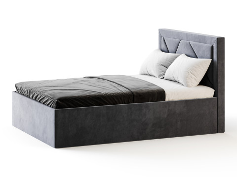 The bed Siesta Alba beige Modelo 3D