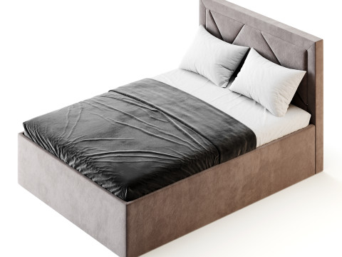 The bed Siesta Alba beige Modelo 3D
