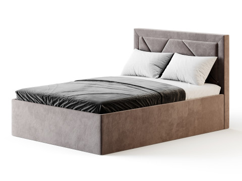 The bed Siesta Alba beige Modelo 3D