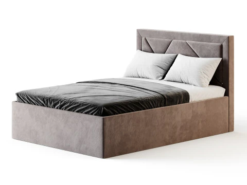 Ł&oacute;żko Siesta Alba beżowe Model 3D