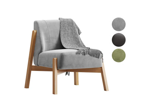 El sill&oacute;n Hardy Modelo 3D