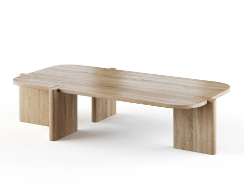 Einzigartiger Couchtisch 3D Modell