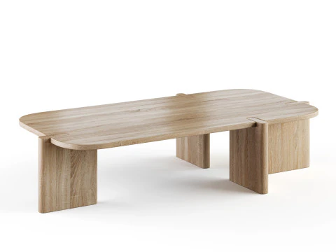 Einzigartiger Couchtisch 3D Modell