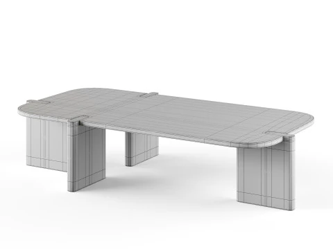Einzigartiger Couchtisch 3D Modell