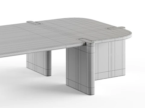 Einzigartiger Couchtisch 3D Modell