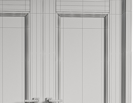Modern Interior Door 13-2 3D Model