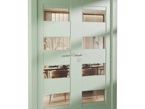 Modern interior door 16-2 3D Model