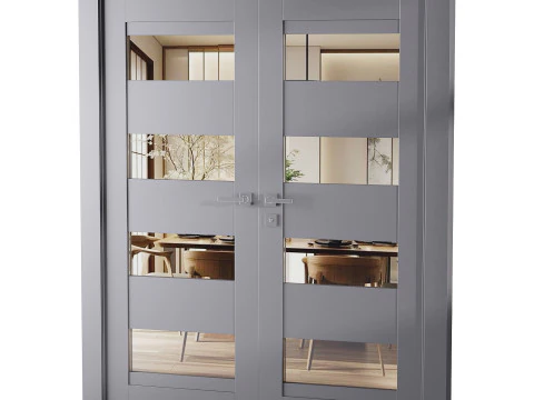 Modern interior door 16-2 3D Model