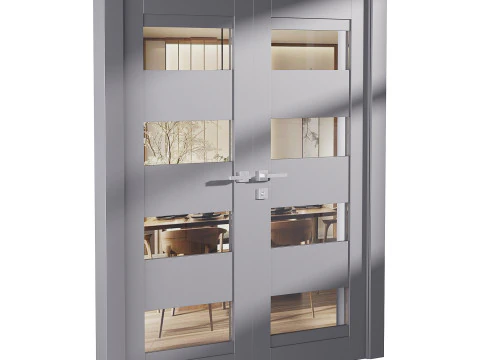 Modern interior door 16-2 3D Model