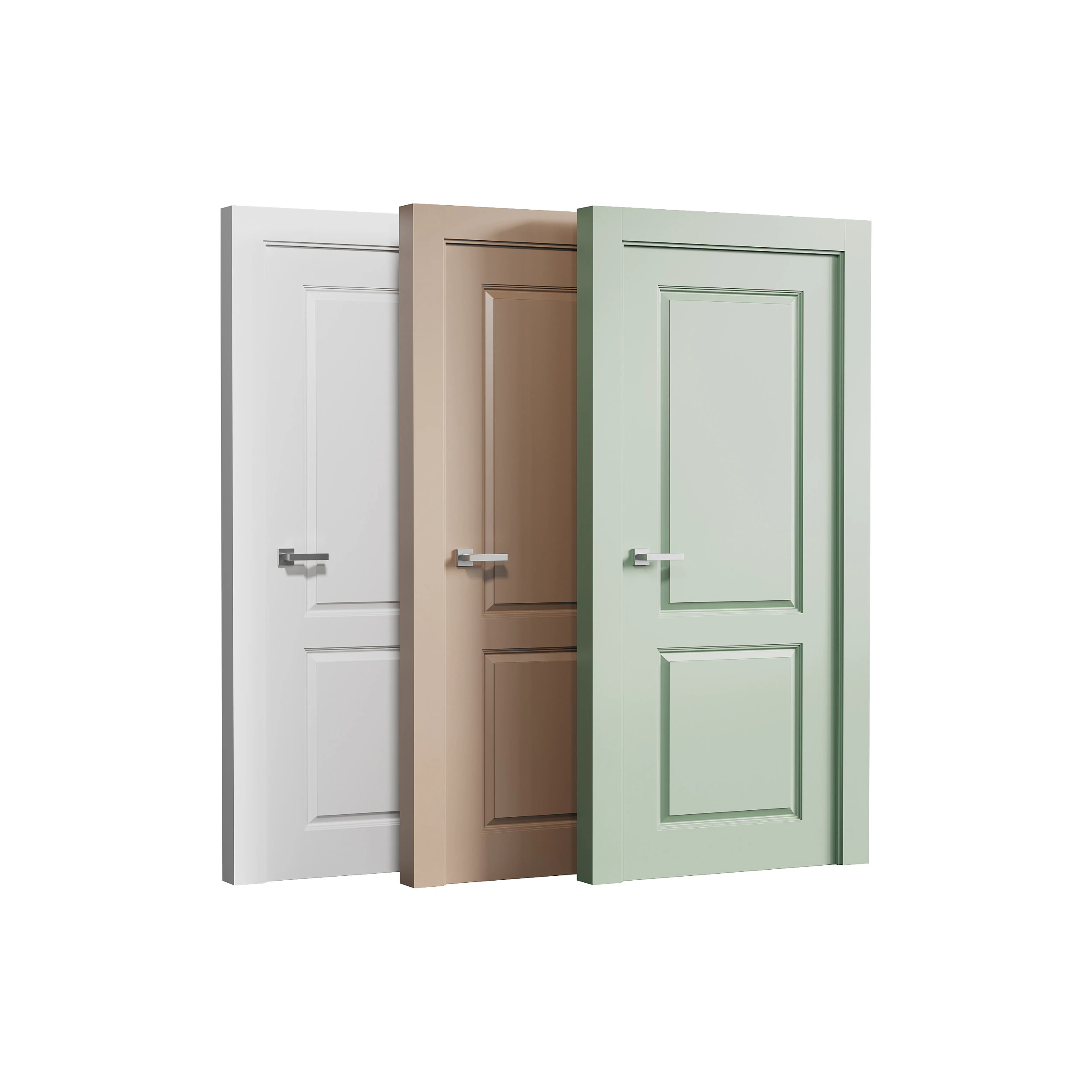 Modern interior door 17 3D Model .c4d .max .obj .3ds .fbx .stl .blend 
