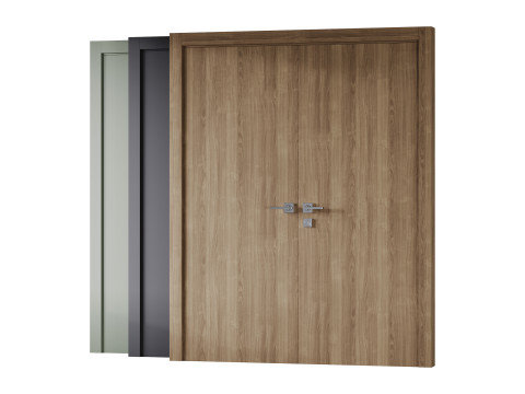 Optima Shambor Double doors Belldinni Modern Interior Door 2 3Dモデル