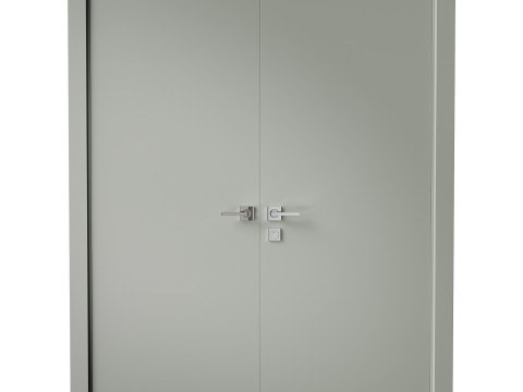 Optima Shambor Double doors Belldinni Modern Interior Door 2 3D Модель