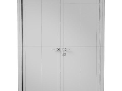 Optima Shambor Double doors Belldinni Modern Interior Door 2 3D Модель