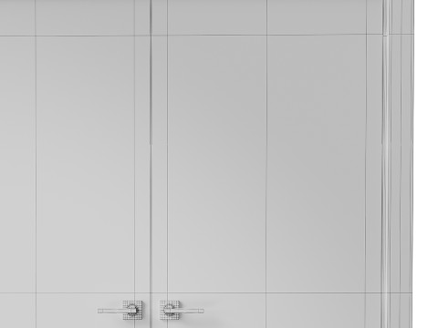 Optima Shambor Double doors Belldinni Modern Interior Door 2 3D Модель