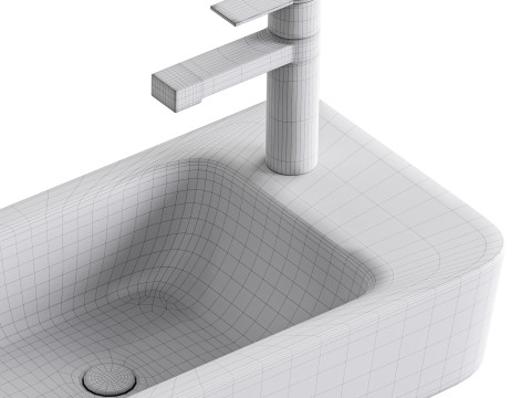 Villeroy and Boch Novo Wide Cloakroom Basin Modelo 3D