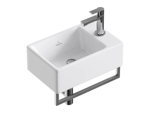 빌레로이 보흐 메멘토 세면대 및 수건 걸이 번들 3D 모델