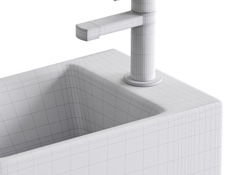 Villeroy Boch Memento Basin and Towel Rail Bundle Modello 3D