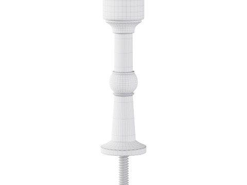White Silicone Door Stoppe Modello 3D