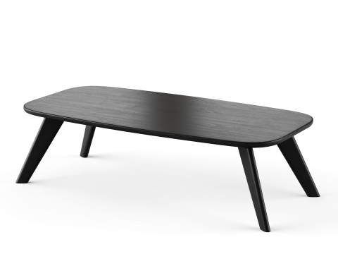 Wooden coffee table 3D Model